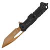 Buckshot Knives 8" Overall Two Tone Aluminum Handle Spring Assisted Folding Pocket Knife (Orange) view 2