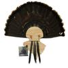 Esh Turkey Fan Mount Kit - Customized State Turkey Tail Mounting Plaque - Natural Oak Wood - South Carolina view 1