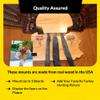 Esh Turkey Fan Mount Kit - Customized State Turkey Tail Mounting Plaque - Natural Oak Wood - South Carolina view 3