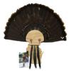 Esh Turkey Fan Mount Kit - Customized State Turkey Tail Mounting Plaque - Natural Oak Wood - Wisconsin view 1