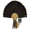 Esh Turkey Fan Mount Kit - Customized State Turkey Tail Mounting Plaque - Natural Oak Wood - Georgia view 1