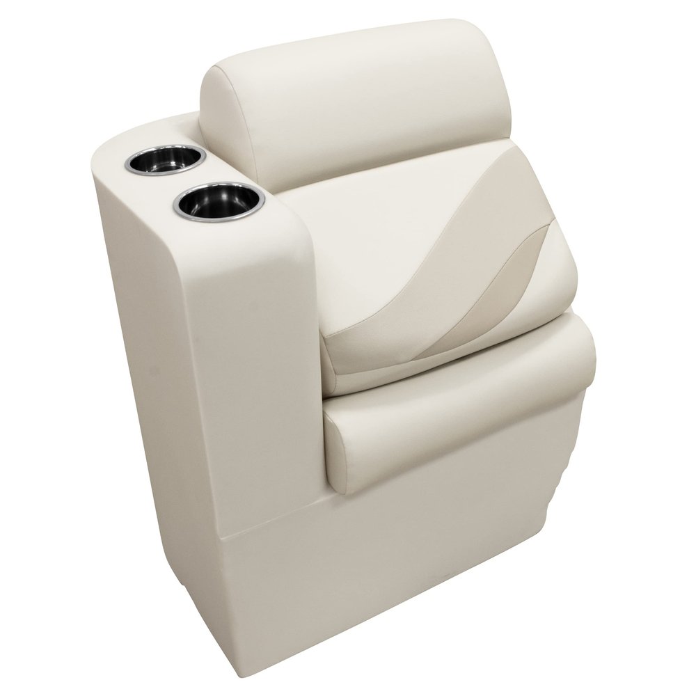 Wise BM13006L-1066 Premier Series Pontoon Left Lean Back Recliner, Stone/Mocha Java/Khaki