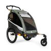 Burley DLite X | Premium 1 or 2-Seat Bike Trailer & Stroller with Adjustable Suspension, Spacious Seating & Compact Fold view 1