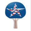 TigerTail Sports Star American Flag Design Ping Pong Paddle Premium 5 Ply Table Tennis Racket Red on Back view 1