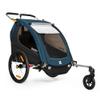 Burley Encore X | 2-Seat Bike Trailer & Stroller with Suspension, Padded Seats, Weather-Resistant Cover & Compact Fold view 1