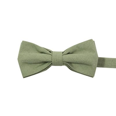 DAZI Men's & Kid's Adjustable Bow Tie, Pre-Tied Bowties, Clip On Bow Tie, Floral Print Bowtie, Weddings, Groom, Groomsmen. (Adult, Light Sage)