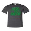 4X-Large Heather Black Mens Here to Paddy Funny St. Patricks Day Gift Idea T-Shirt view 2