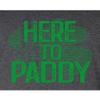 4X-Large Heather Black Mens Here to Paddy Funny St. Patricks Day Gift Idea T-Shirt view 4