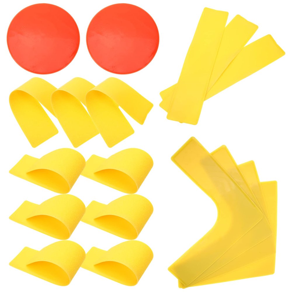 BESPORTBLE 1 Set Landmark Mat Markers Soccer Training Signs Portable Spot Markers Sports for Football Tennis Courts