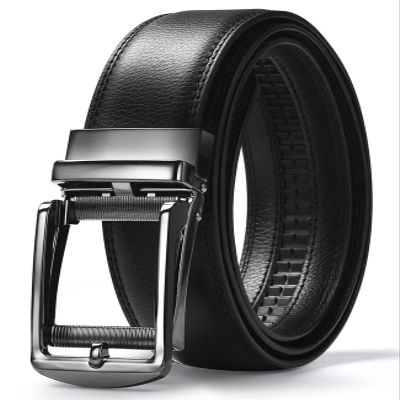 Kira Sutsu Men's Belt Slide Ratchet Belt Easy to Use Non Perforated Belt Waist Size up to 49 inches