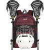 Goloni Lacrosse Equipment Backpack with Two Sticks holder and Separate Cleats Compartment Field Hockey Bag view 1
