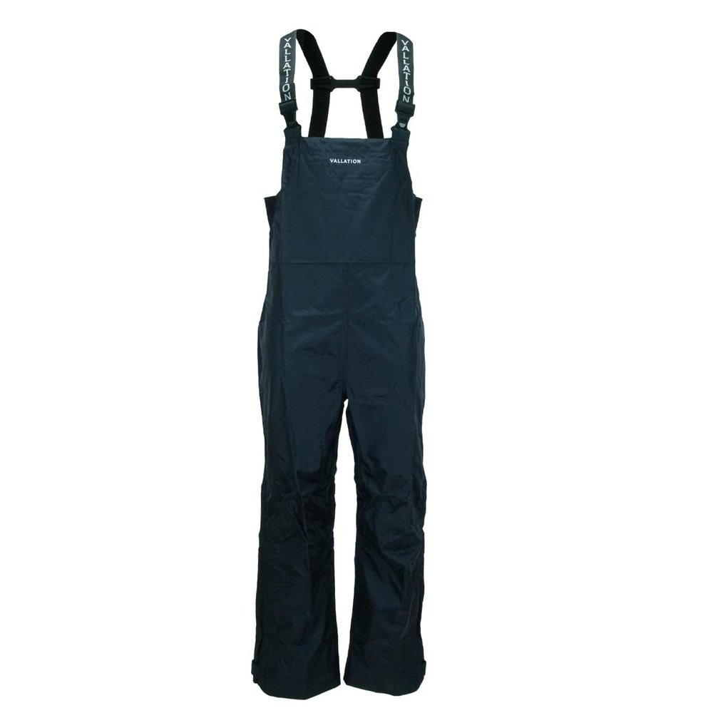 Vallation Outerwear Men's Dark Rain Bib - Black, Large