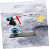 Kuuleyn Ice Fishing Tip Up, Portable Ice Fishing Rod Reel Combo with Flag Floating Base for Winter Fishing view 3