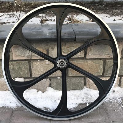 DONSP1986 26 inch Aluminum Rear Mag Wheel Rim 135mm for Single Speed & 7/8/9 Multi-Speed Rotary Freewheel - Gas Motorized Bicycle