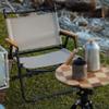 YASAT Portable Camping Chair Folding Outdoor Chair Foldable Chair for Camping, Picnic, Lawn, Beach,Barbeques,Travel,and Fishing,Khaki Aluminium Alloy Bracket Folding Chair, (Size : S) view 2