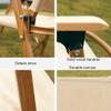 YASAT Portable Camping Chair Folding Outdoor Chair Foldable Chair for Camping, Picnic, Lawn, Beach,Barbeques,Travel,and Fishing,Khaki Aluminium Alloy Bracket Folding Chair, (Size : S) view 4