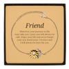DARINGIFT Friend Sunflower Bracelet with Message Card, Wherever Your Journey in Life May Take You, Best Birthday Gifts for Her, Inspirational Quote, Jewelry Gift for Women view 1