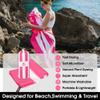 4Monster Microfiber Beach Towel Quick Dry,Super Absorbent Lightweight Travel Towel for Swimmers, Sand Free Camping Towel, Beach Towels for Pool,Swim,Water Sports,Yoga view 2