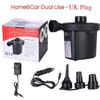 FIERRG Power Pumps Electric Air Pump 12V Inflator, Air Compressor for Swimming Pool Mattress Boat Camping Mini Inflatable Toys with 3 Nozzles Home Pump Accessories (Size : A) view 2