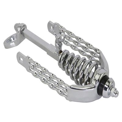 Lowrider Bike Spring Fork Slammer W/Triple Flat Twisted Crown Chrome.