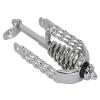 Lowrider Bike Spring Fork Slammer W/Triple Flat Twisted Crown Chrome. view 1