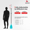 Abahub SUP Paddles - 3 Piece Adjustable Stand up Paddle - Lightweight Oar for Paddleboard, Adjustable Aluminum Alloy PU Coated Shaft 68" - 84", Teal Plastic Nylon Blade view 4