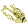 Lowrider Bike Spring Fork Slammer W/Cage Twisted Extended Crown Gold. view 1
