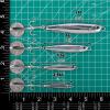 Dr.Fish 3 Pack Jigging Spoons Metal Casting Jigs Bladed Treble Hooks Saltwater Casting Spoons Surf Fishing Lures Vertical Diamond Jigs Mackerel Striper Bluefish Lures 1/2oz-#8 Hook view 2