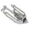 Lowrider Bike Spring Fork Slammer W/Double Square Twisted Crown Chrome. view 1