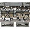 Black 29"/700C Aluminum Mag Wheels Set, Heavy Duty Bicycle Rims Set-100x135mm-Motorized Bicycle (Black, 29" Wheelset) view 1