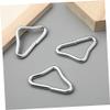 Beach Decor 20pcs Silvery Triangle Rings Buckle V-Rings Resistance Metal High Strength Trampoline Spring Buckle Triangle Ring for Trampoline Replacement Parts Christmas Decor view 2