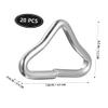 Beach Decor 20pcs Silvery Triangle Rings Buckle V-Rings Resistance Metal High Strength Trampoline Spring Buckle Triangle Ring for Trampoline Replacement Parts Christmas Decor view 3