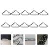 Beach Decor 20pcs Silvery Triangle Rings Buckle V-Rings Resistance Metal High Strength Trampoline Spring Buckle Triangle Ring for Trampoline Replacement Parts Christmas Decor view 4