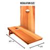 ACA American Cornhole Association Recreational Boards Regulation Backyard 2ft x 4ft Raw Wood Panel view 2