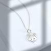 AeraVida Shiny Satin Monstera Plant Leaf Sterling Silver Pendant Necklace | Charming Accessory for Women Anniversary | Jewelry Gift fort Women | Necklace Women Jewelry view 4