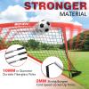 BOHEN 6x4FT Portable Soccer Goal for Kids Backyard with Carry Bag - Easy Folding Lightweight Fun for Outdoor Indoor Training Games for Teen Youth Adult (Red, 6x4FT, 1 Pack) view 2