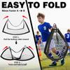 BOHEN 6x4FT Portable Soccer Goal for Kids Backyard with Carry Bag - Easy Folding Lightweight Fun for Outdoor Indoor Training Games for Teen Youth Adult (Black, 6x4FT, 1 Pack) view 4