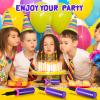 16 Pcs Handheld Balloon Air Pump Inflator Air Pump for Balloons, 2 Way Dual Action Manual Balloon Inflator for Birthday Party Decoration Exercise Yoga Balls Pool Floats, 12 Inch (Rose Red and Purple) view 2