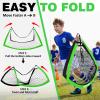 BOHEN 6x4FT Portable Soccer Goal for Kids Backyard with Carry Bag - Easy Folding Lightweight Fun for Outdoor Indoor Training Games for Teen Youth Adult (Green, 6x4FT, 1 Pack) view 4