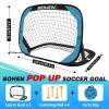 BOHEN Pop Up Soccer Goals for Kids-Foldable Portable Soccer Net for Outdoor Indoor Backyard Beach(3.3x2.2FT) view 2