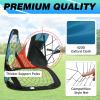BOHEN Pop Up Soccer Goals for Kids-Foldable Portable Soccer Net for Outdoor Indoor Backyard Beach(3.3x2.2FT) view 4