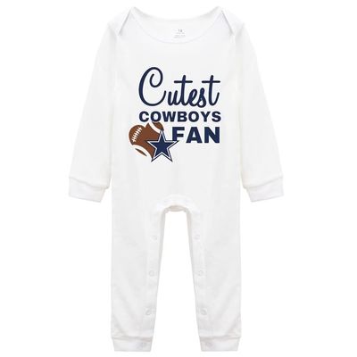 YCICIVDee Cutest Cowboys Fan Infant Bodysuit Football Jumpsuit Rompers