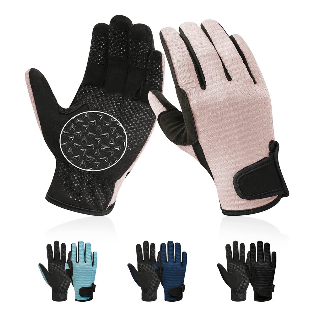 Kids Horse Riding Gloves Equestrian Anti Slip Children Horseback Bike Gardening Fishing Cycling Outdoor Activities Riding Gloves Girls Boys Youth