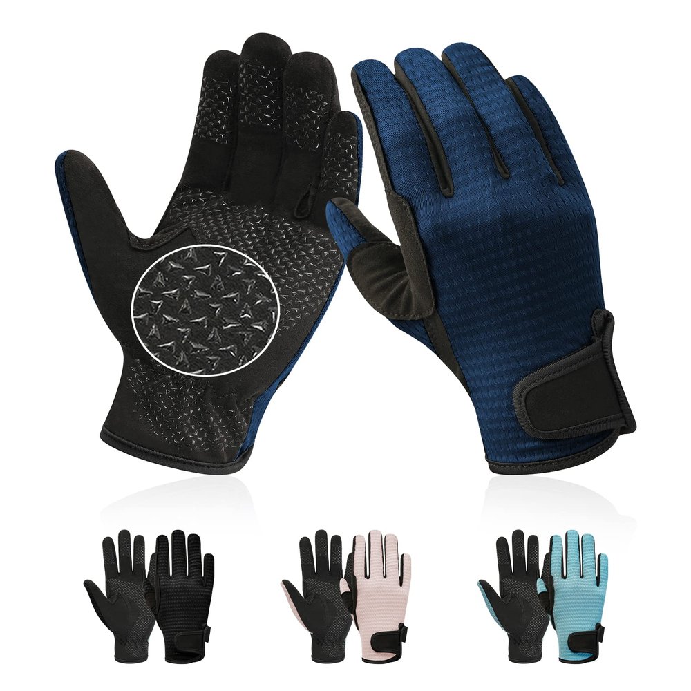 Kids Horse Riding Gloves Equestrian Anti Slip Children Horseback Bike Gardening Fishing Cycling Outdoor Activities Riding Gloves Girls Boys Youth