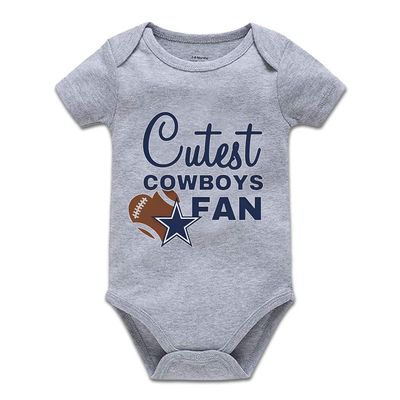 YCICIVDee Cutest Cowboys Fan Infant Bodysuit Football Jumpsuit Rompers
