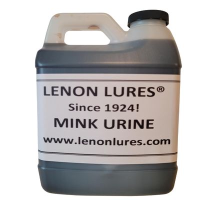Lenon's Urine Choose from Bear, Bobcat, Coyote, Mink, Red Fox, Wolf Urine - 4 oz to Gallon Sizes - Since 1924 (Mink Urine, Half Gallon)