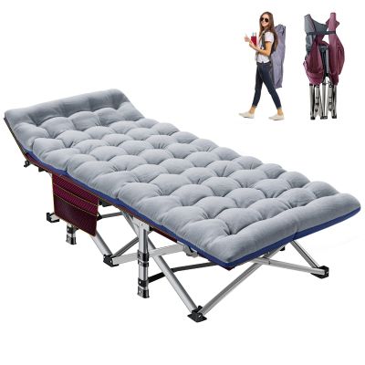 Barbella Folding Camping Cot, Folding Cot Camping Cots for Adults, Portable Sleeping Cot with Mattress Foldable Outdoor Bed Camp Cots Guest Bed with Carry Bag for Home, Office & Outdoor Use