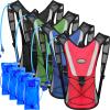 4 Pcs Hydration Backpack Pack with 2L Water Bladder, Hydration Pack with Hydration Bladder Hiking Running Cycling Biking Water Backpack Bag for Men and Women view 1