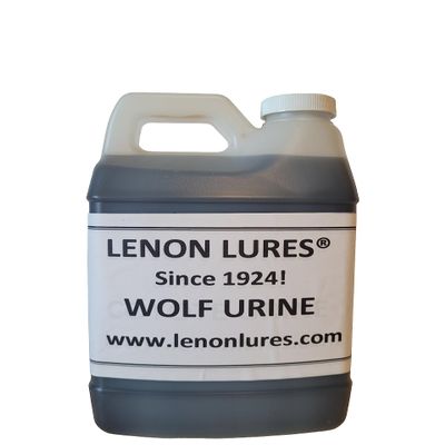 Lenon's Urine Choose from Bear, Bobcat, Coyote, Mink, Red Fox, Wolf Urine - 4 oz to Gallon Sizes - Since 1924 (Wolf, Half Gallon)