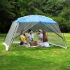 LET'S CAMP Screen House Tent 13"X 9",Netted Canopy Mesh Tents for Patios Camping, Blue view 3